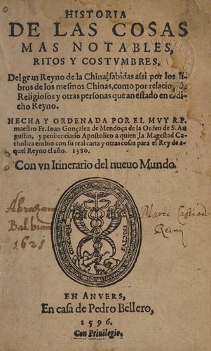 Historia de las cosas mas notables