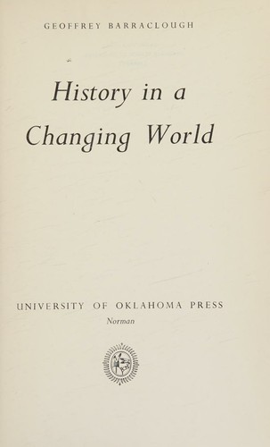 HISTORY IN A CHANGING WORLD