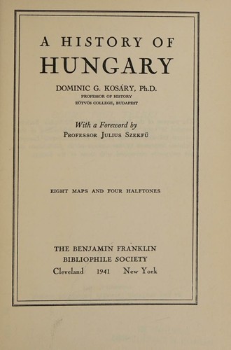 A history of Hungary