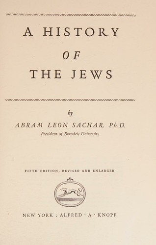 A History of The Jews Fifth (5th) Edition