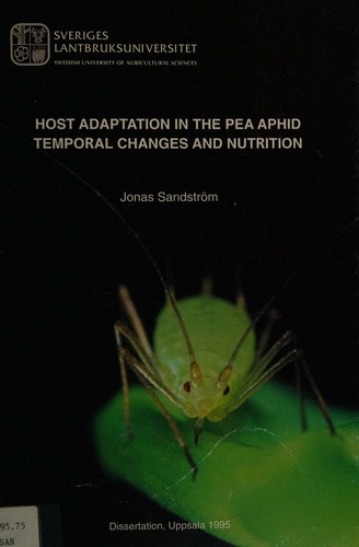 Host adaptation in the pea aphid, temporal changes and nutrition