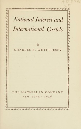 National interest and international cartels