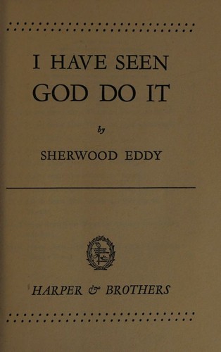 I have seen God do it