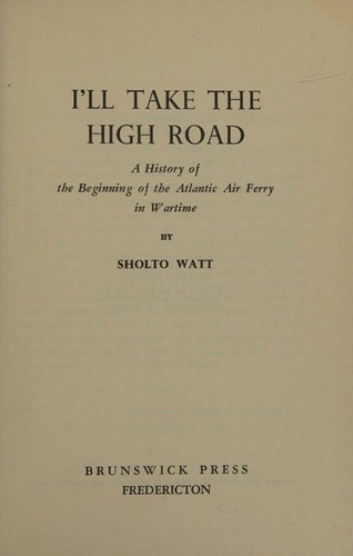 I'll take the high road
