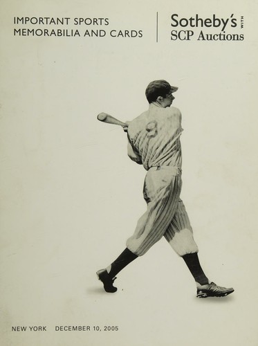 IMPORTANT SPORTS / MEMORABILIA AND CARDS / INTERNET AUCTION NOVEMBER 14-30, 2006