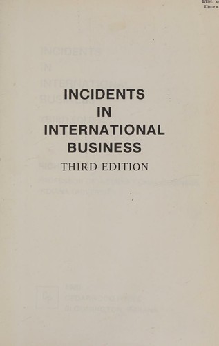 Incidents in international business