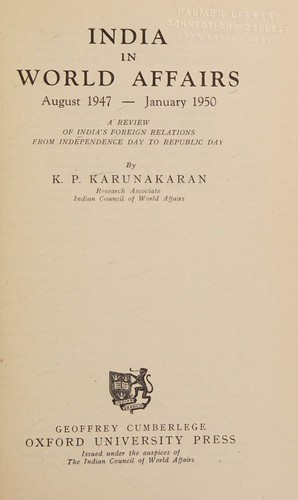 India in world affairs
