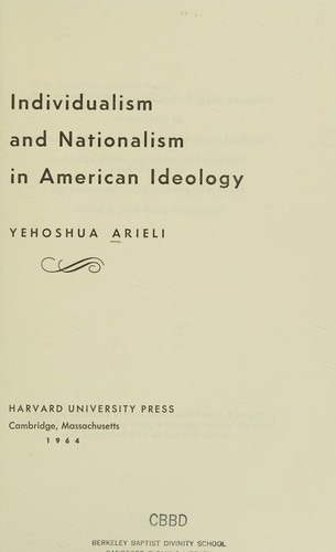 Individualism and nationalism in American ideology