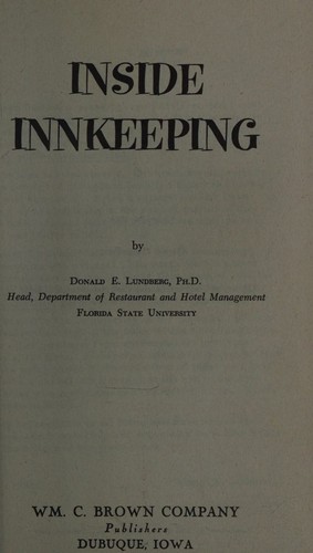 Inside innkeeping