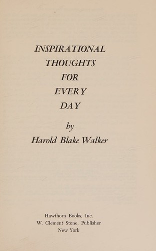 Inspirational thoughts for every day