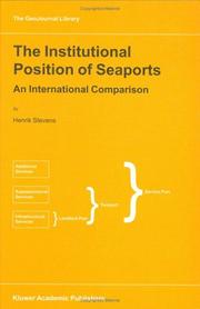The Institutional Position of Seaports - An International Comparison (GEOJOURNAL LIBRARY Volume 51)