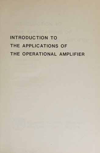 Introduction to the applications of the operational amplifier