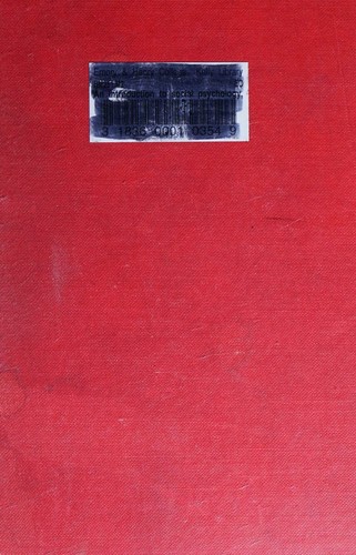 An introduction to social psychology. by William McDougall.