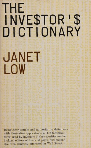 The investor's dictionary
