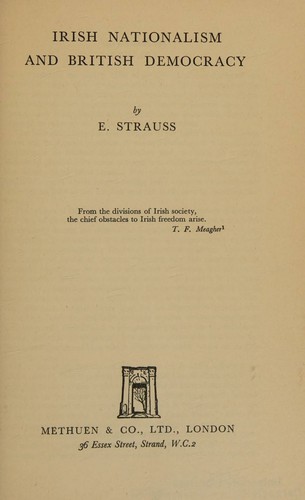 Irish Nationalism and British Democracy