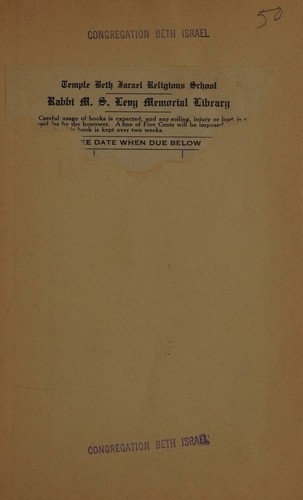 the jewish peace book for home and school