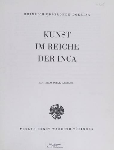 Kunst im Reiche der Inca