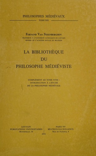La bibliothèque du philosophe médiéviste