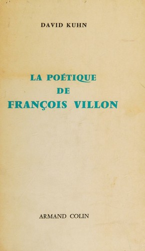 La poetique de Francois Villon