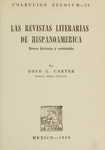 Las revistas literarias de Hispanoamérica
