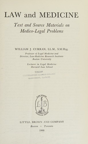 Law and medicine
