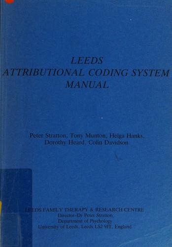 Leeds attributional coding system manual