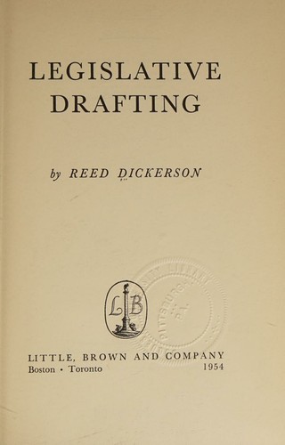 Legislative drafting