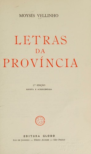 Letras da provincia