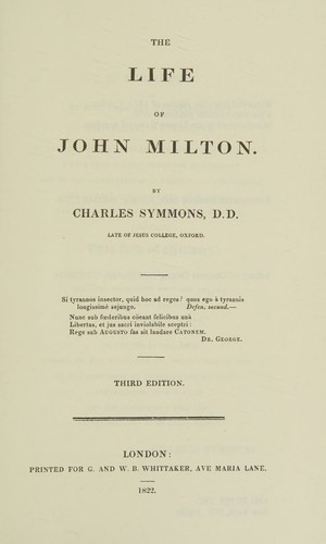 The life of John Milton