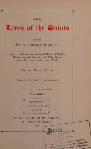 The Lives of the Saints, 13 of 16 Vols. [Missing Vols. 2, 14 & 15, Being February, November Pt. II & December Respectively]