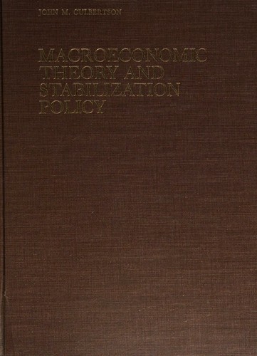 Macroeconomic theory and stabilization policy