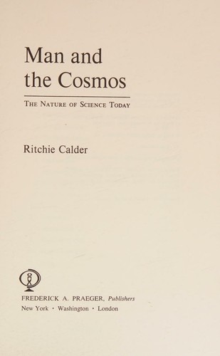 Man and the cosmos