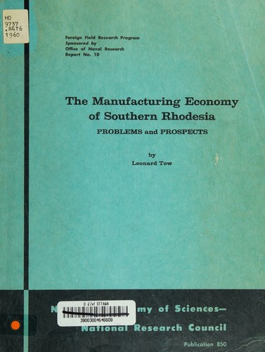 The manufacturing economy of Southern Rhodesia
