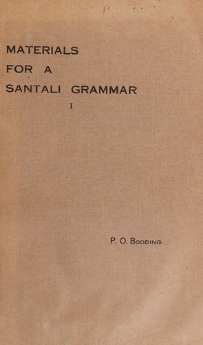 Materials for a Santali grammar