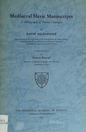 Mediaeval Slavic manuscripts