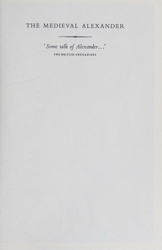 The medieval Alexander