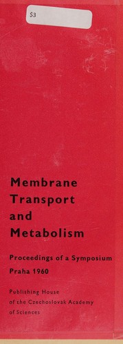 Membrane Transport & Metabolism,
