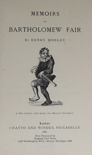 Memoirs of Bartholomew Fair