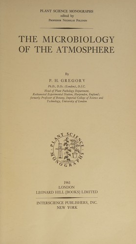 The microbiology of the atmosphere