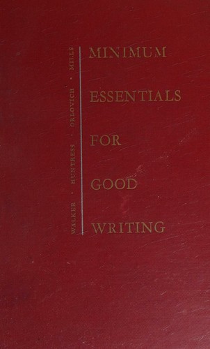 Minimun essentials for good writing