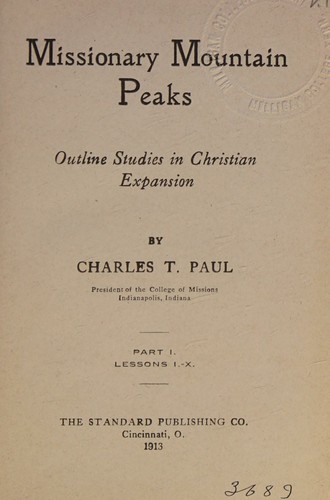 Missionary mountain peaks