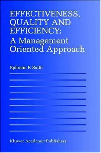 Effectiveness, quality, and efficiency