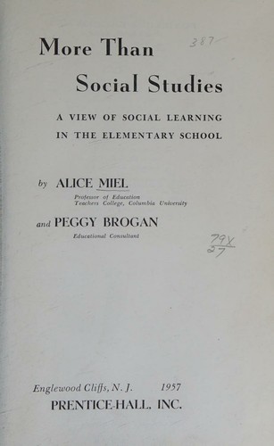 More than social studies