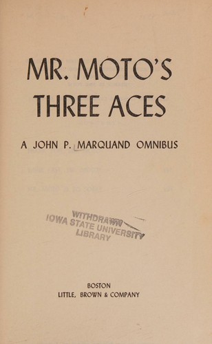 Mr. Moto's Three Aces
