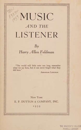 Music and the listener