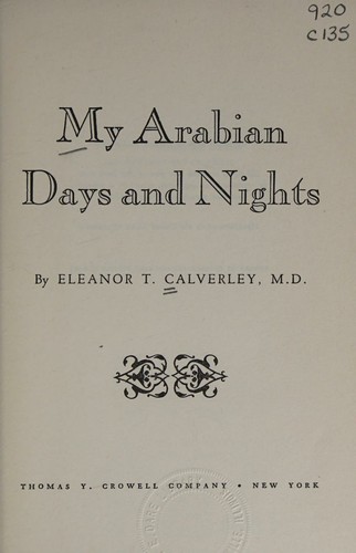 My Arabian days and nights