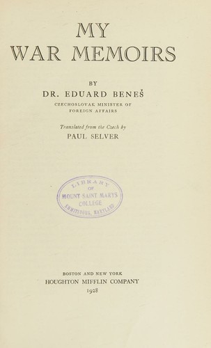 My War Memoirs