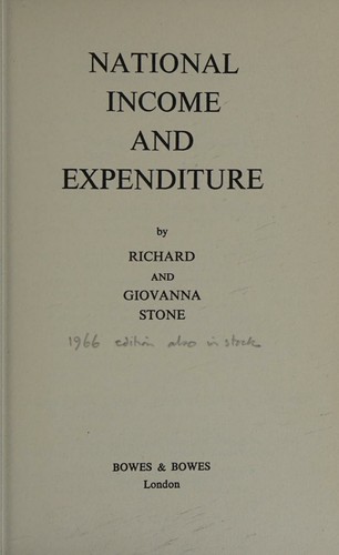 National Income and Expenditure
