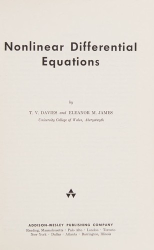 Nonlinear differential equations