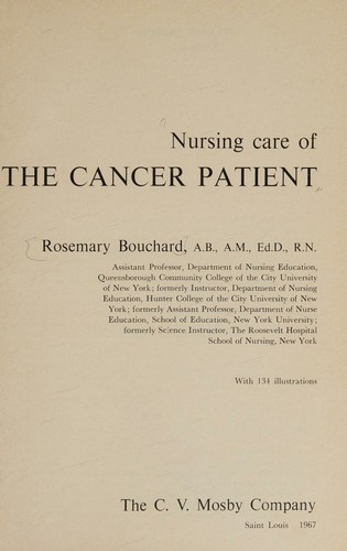 Nursing care of the cancer patient